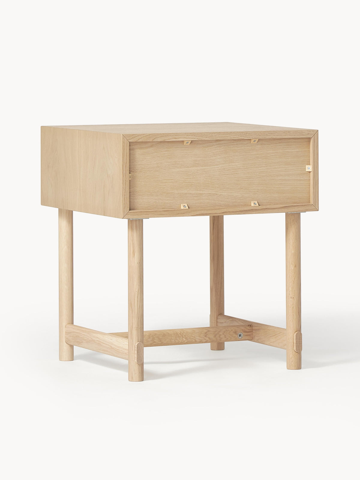 Diana Oak Wood Bedside Table with Drawer