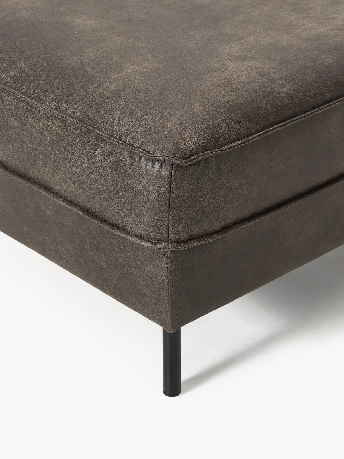Hunter Leather Ottoman