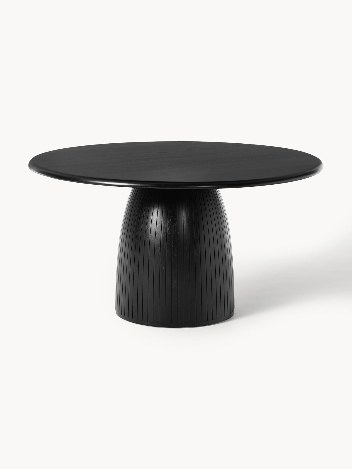 Nelly Round Dining Table with Groove Structure, in various sizes