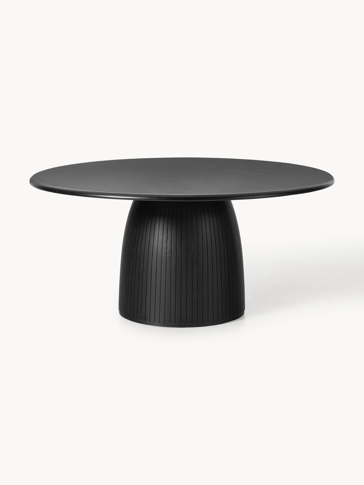 Nelly Round Dining Table with Groove Structure, in various sizes