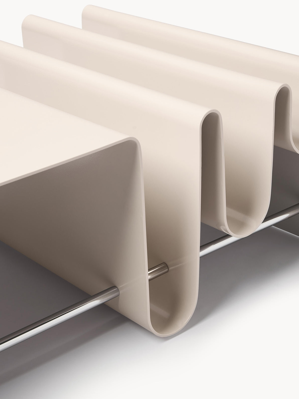 Julia Metal Coffee Table with Magazine Rack