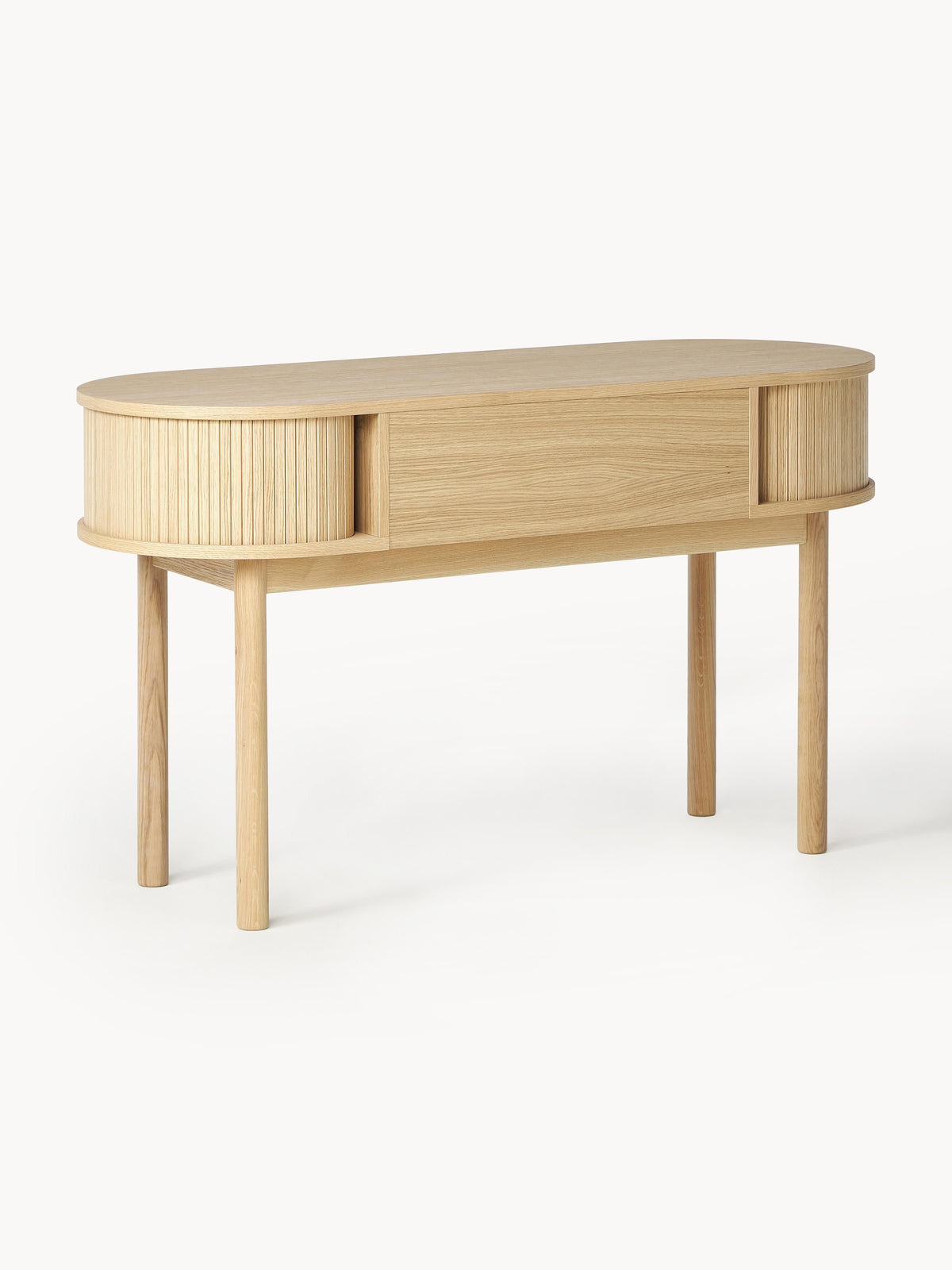 Calary Desk with Fluted Front