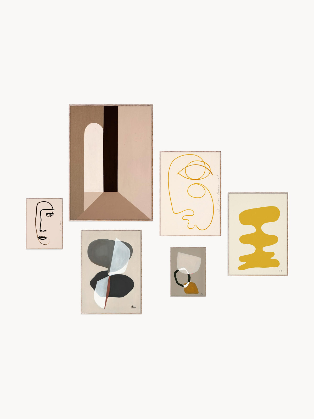 Gallery image 1 - Posters Artwall No. 30 with Frame, Set of 6