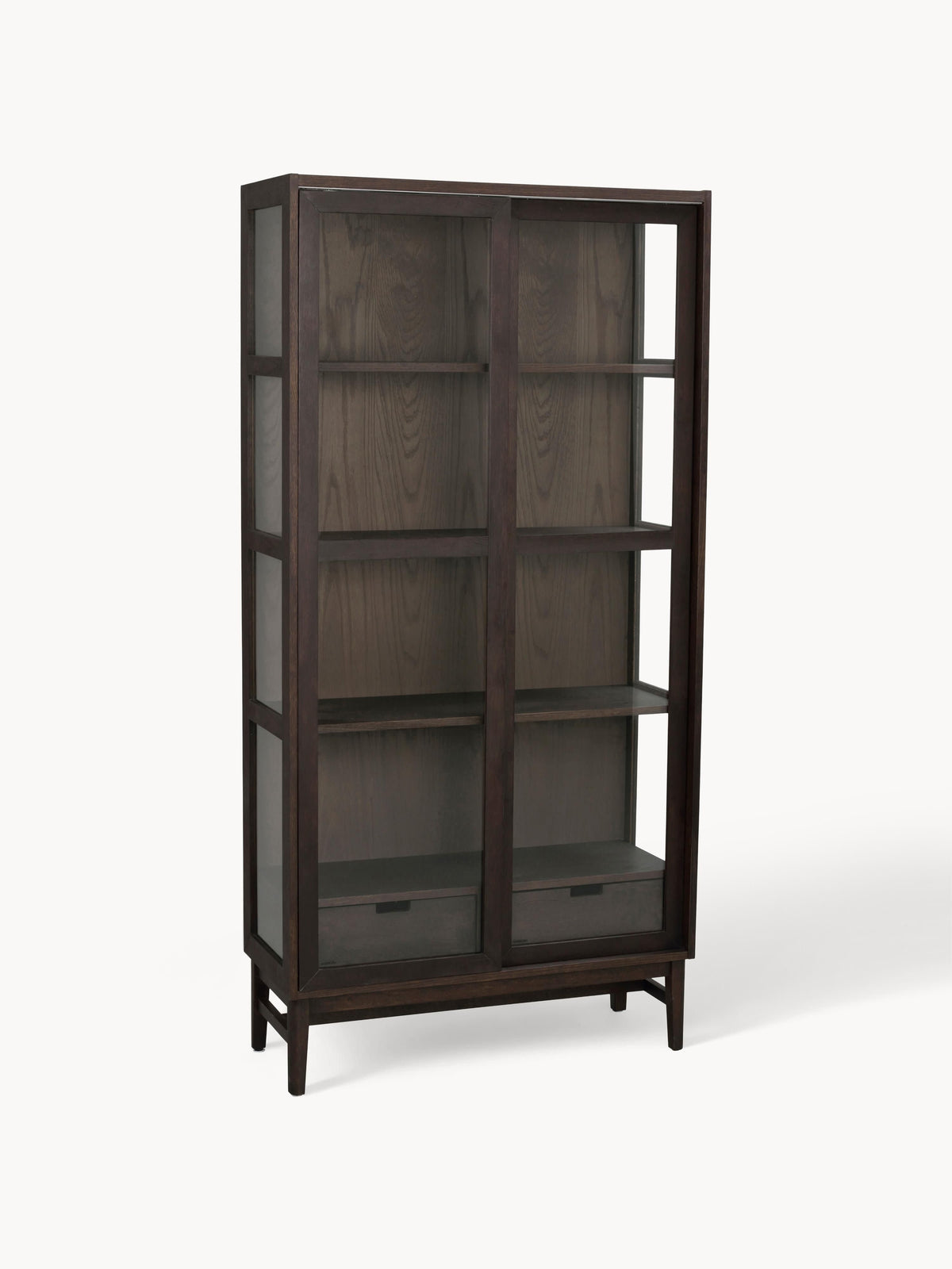 Gallery image 1 - Wooden Display Cabinet Hazelton with Sliding Doors