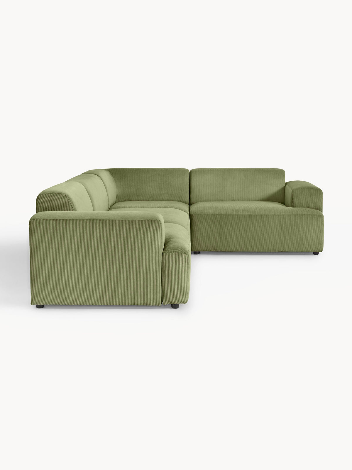 Melva Large Corduroy Corner Sofa (4-seater)