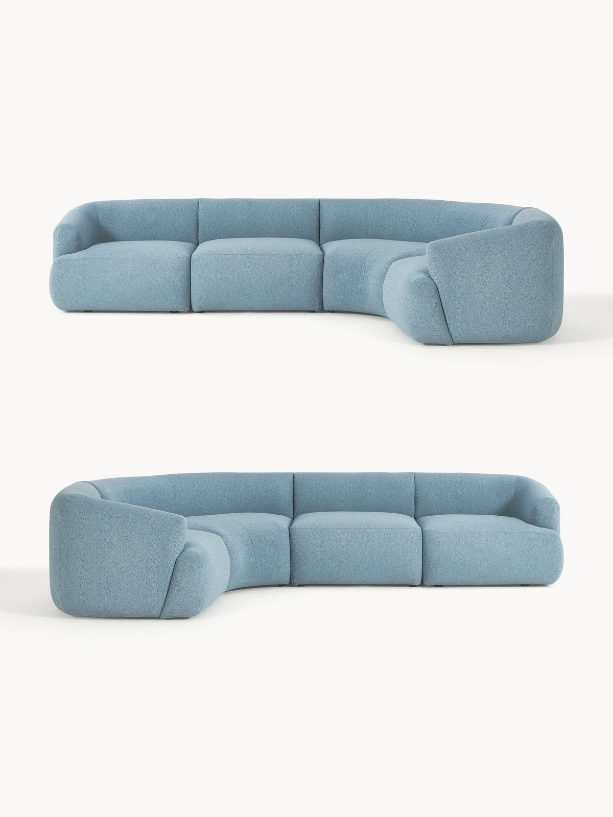 Sofia Modular Bouclé Corner Sofa (4-seater)