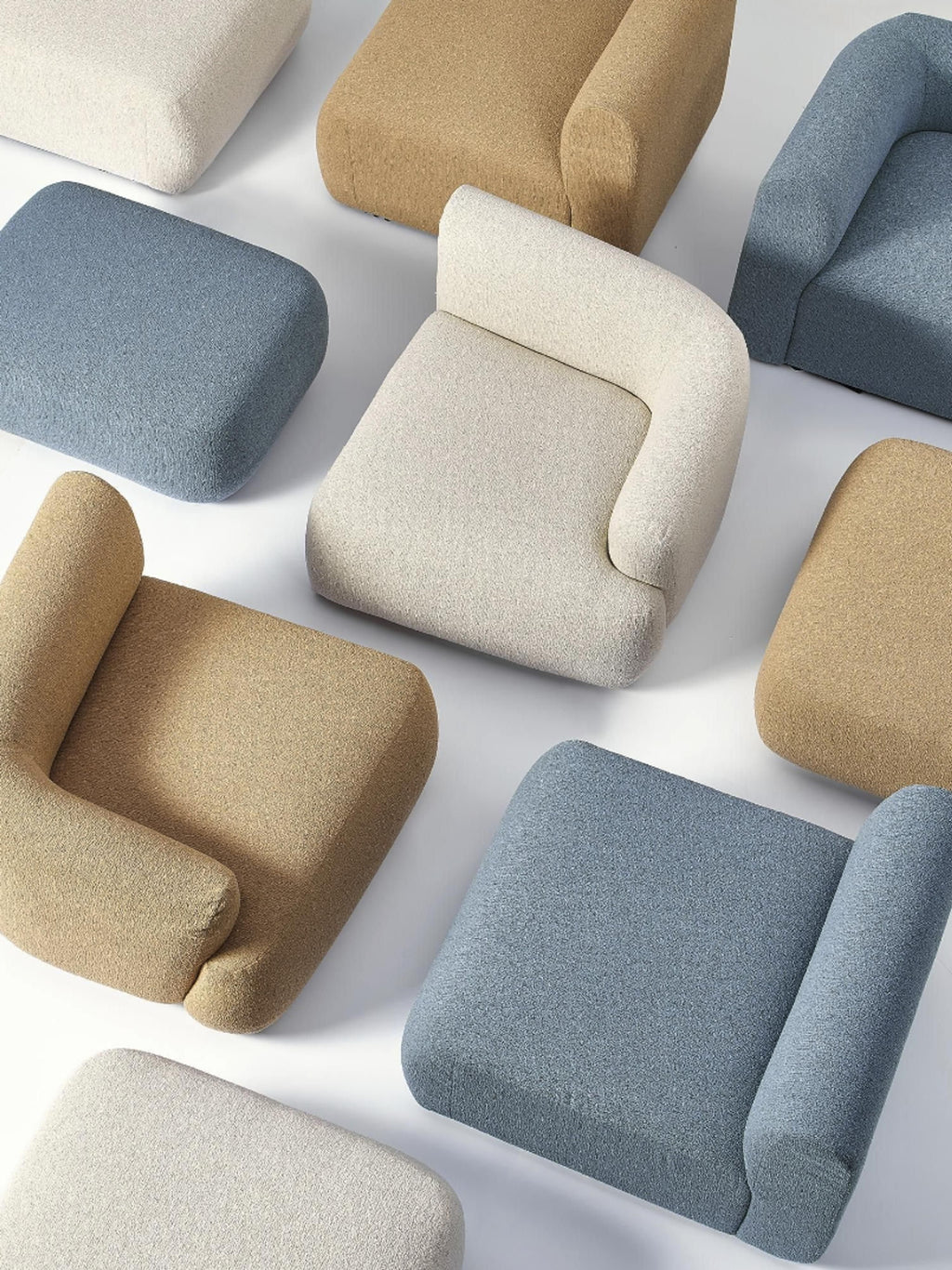 Sofia Modular Bouclé Corner Sofa (4-seater)