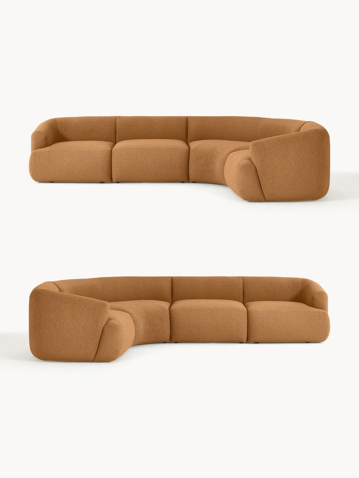 Sofia Modular Bouclé Corner Sofa (4-seater)