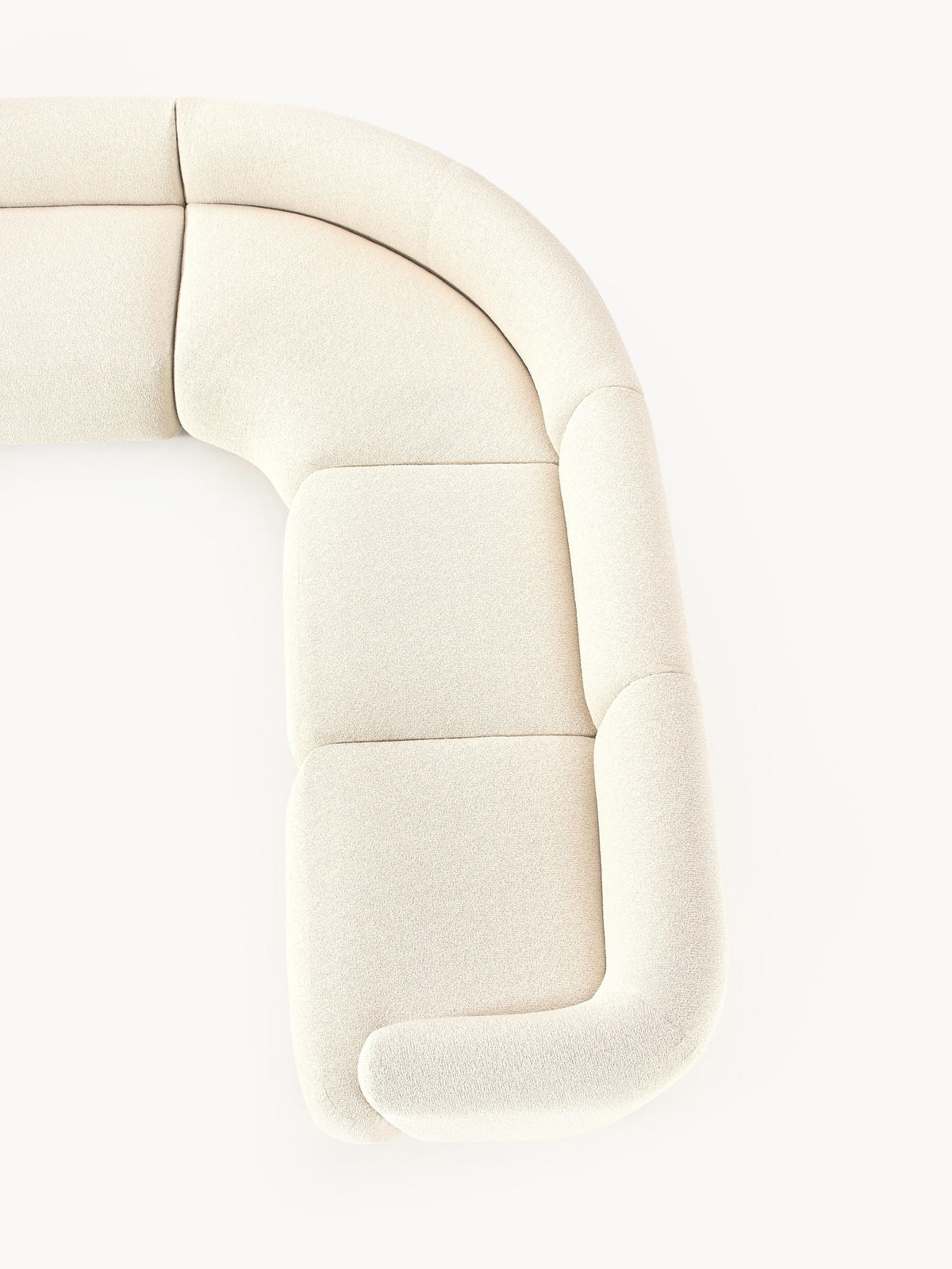 Sofia Modular Bouclé Corner Sofa (4-seater)