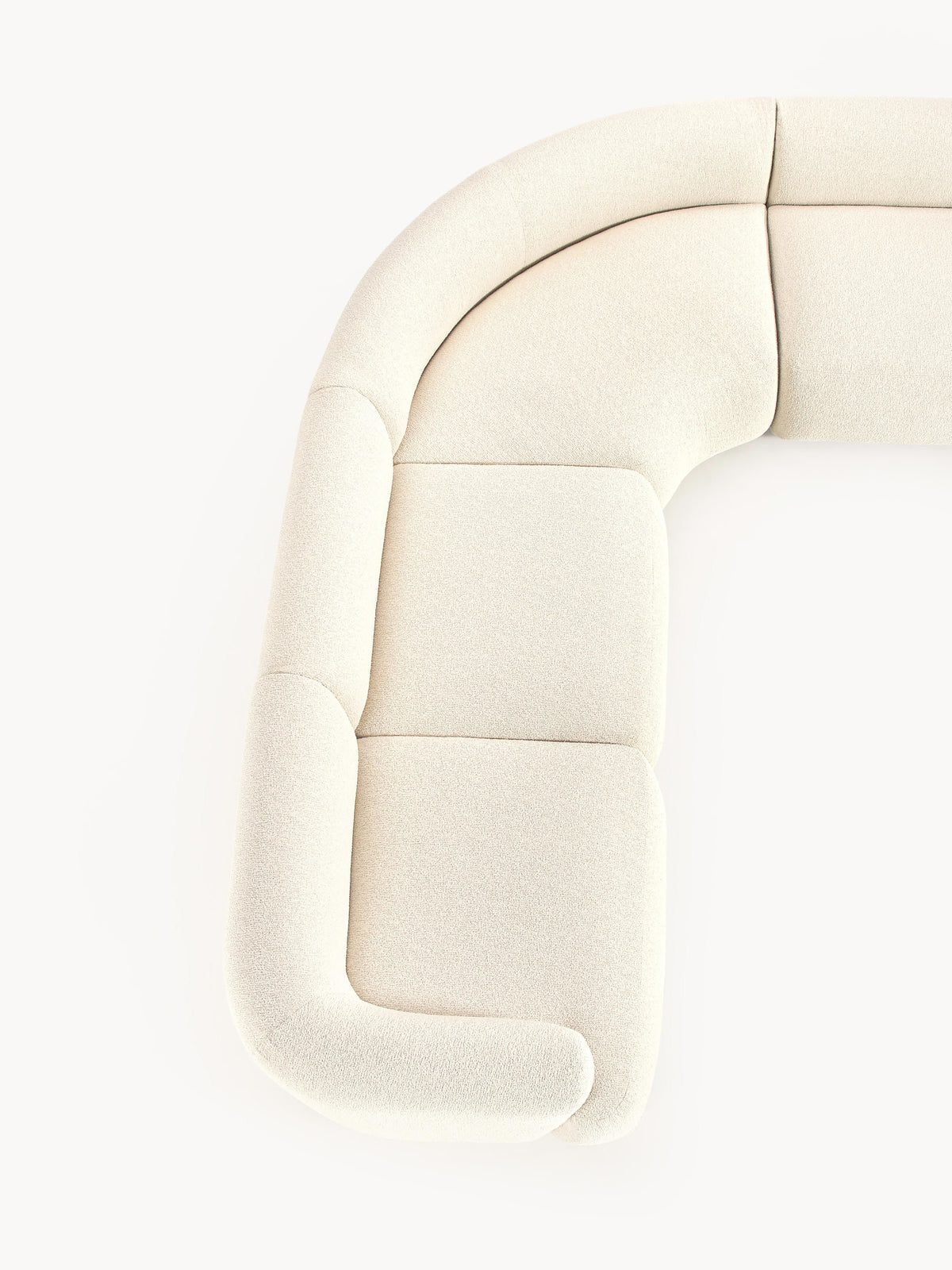Sofia Modular Bouclé Corner Sofa (4-seater)
