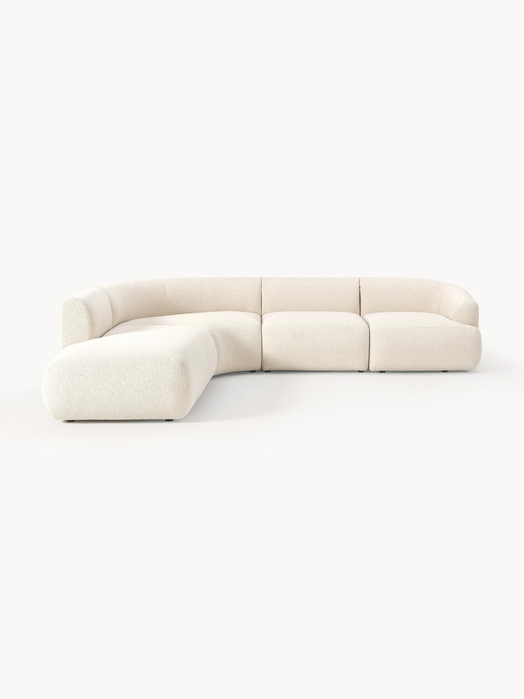 Sofia Modular Bouclé Corner Sofa (4-seater)
