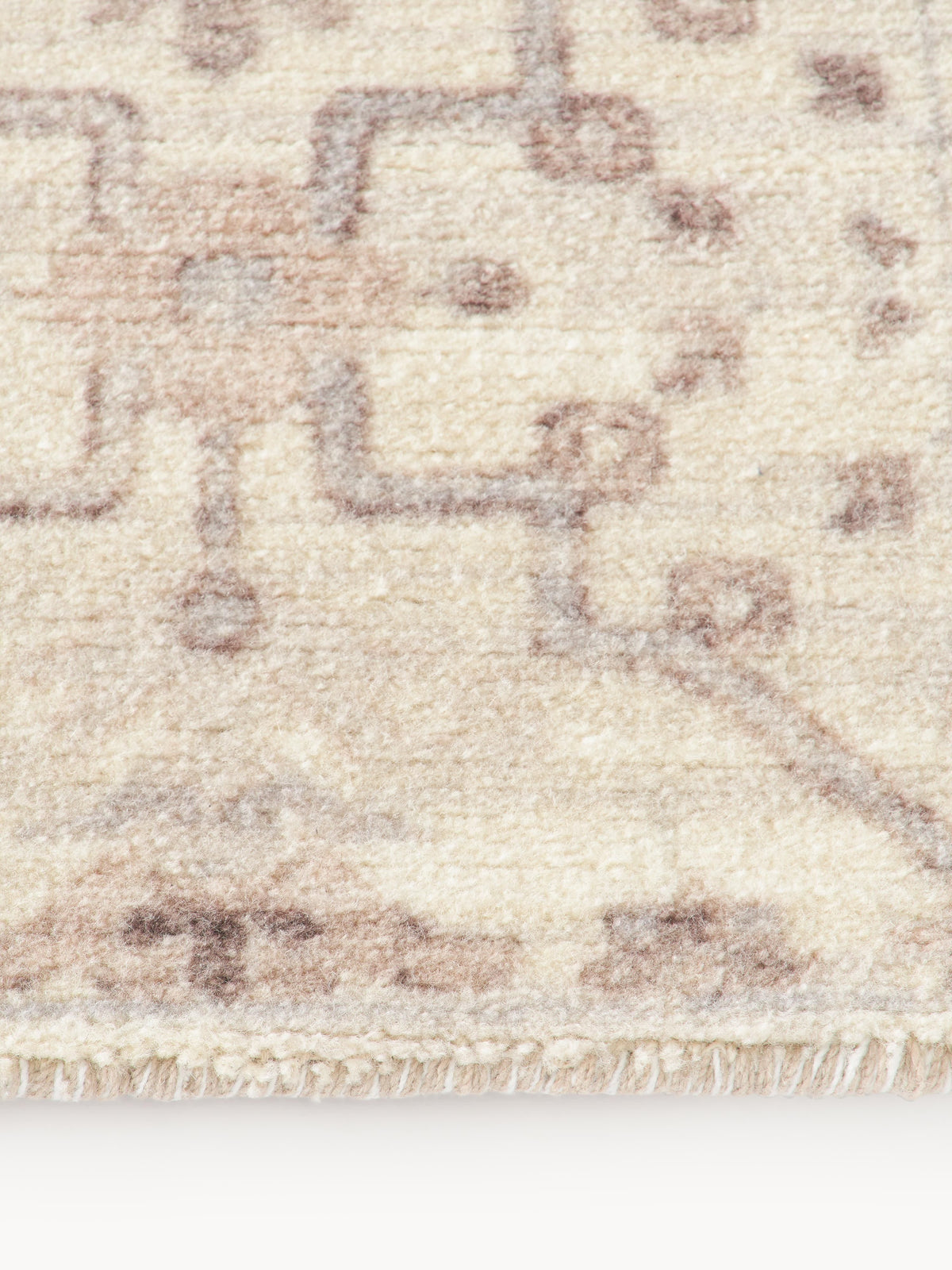 Rosalie Hand-Woven Low-Pile Rug with Ornaments