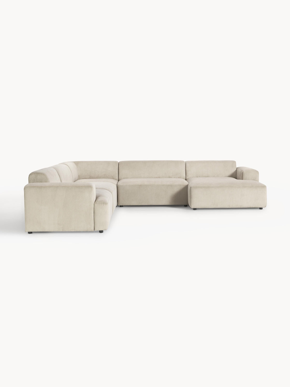 Melva XL Corduroy Corner Sofa