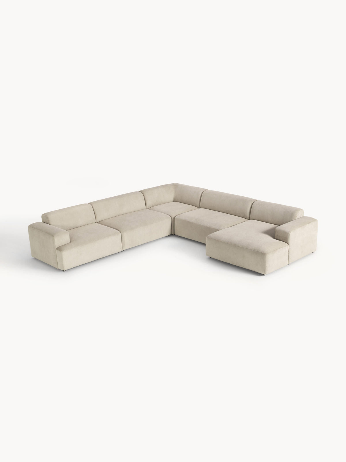 Gallery image 1 - XL Corduroy Corner Sofa Melva