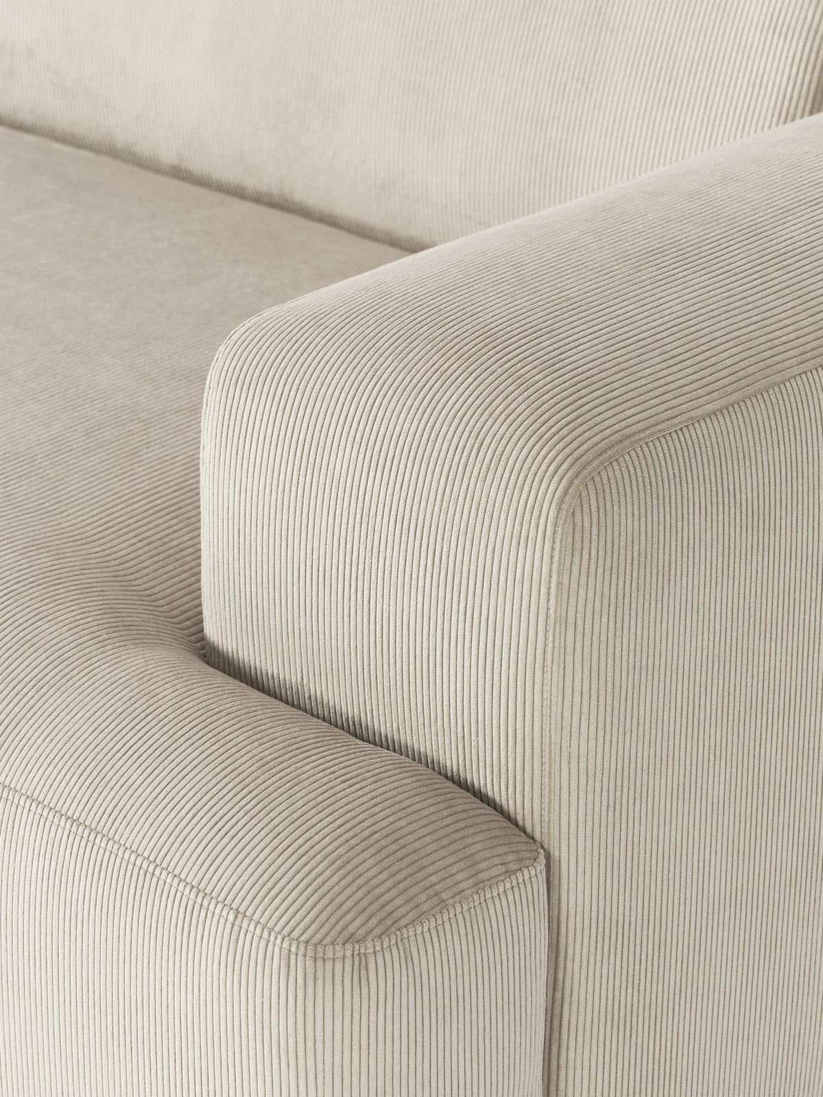 Melva XL Corduroy Corner Sofa