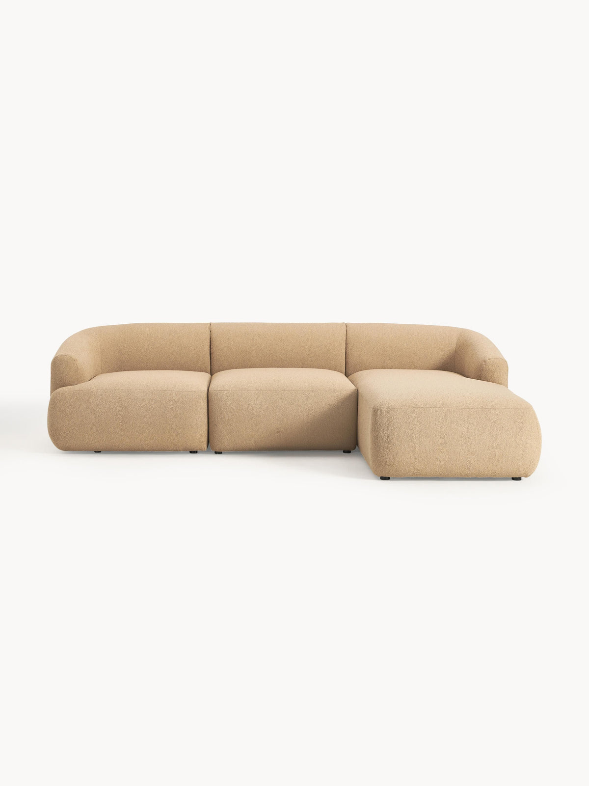 Sofia Modular Bouclé Corner Sofa (4-seater)
