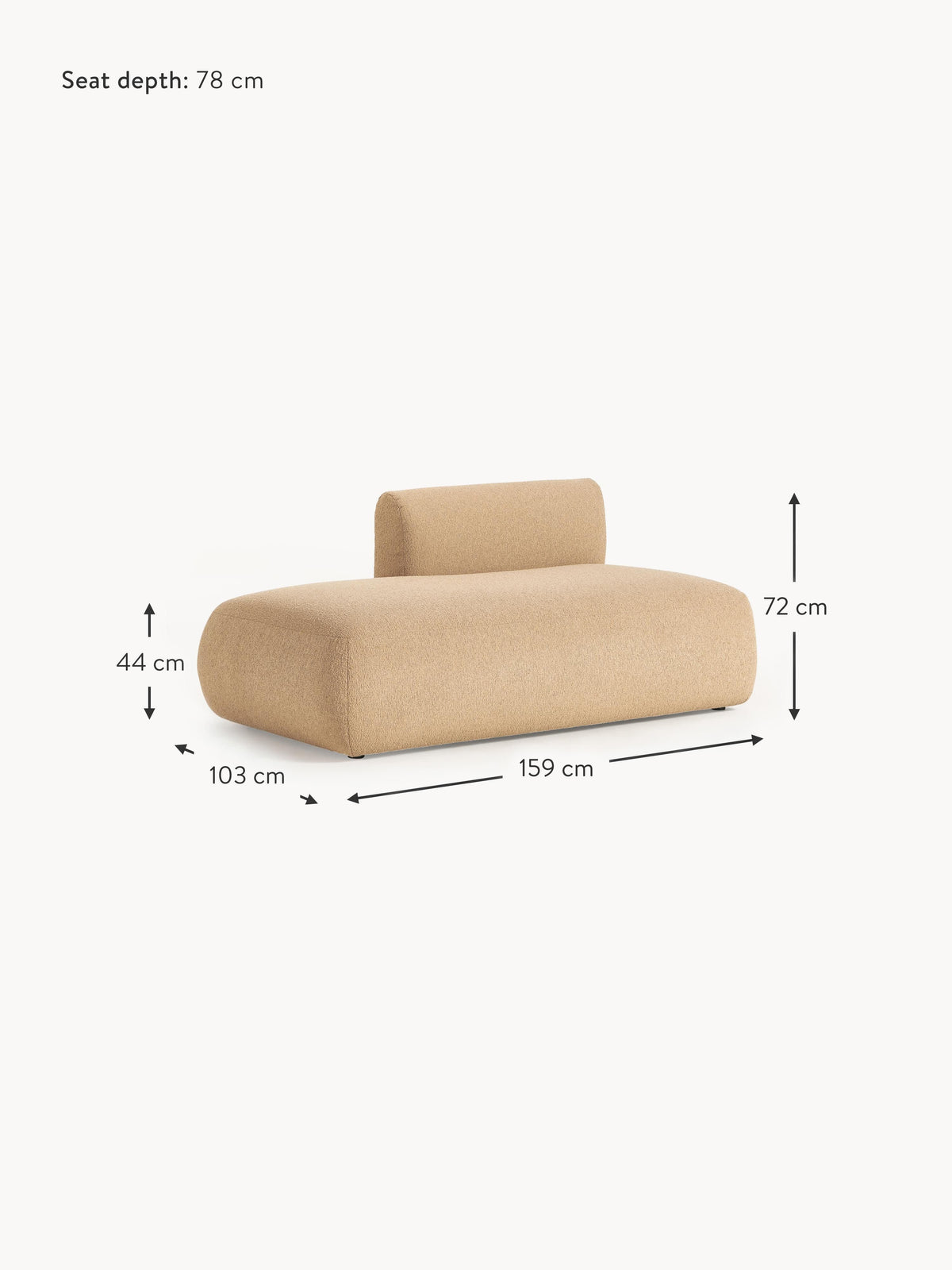 Sofia Bouclé Chaise Module