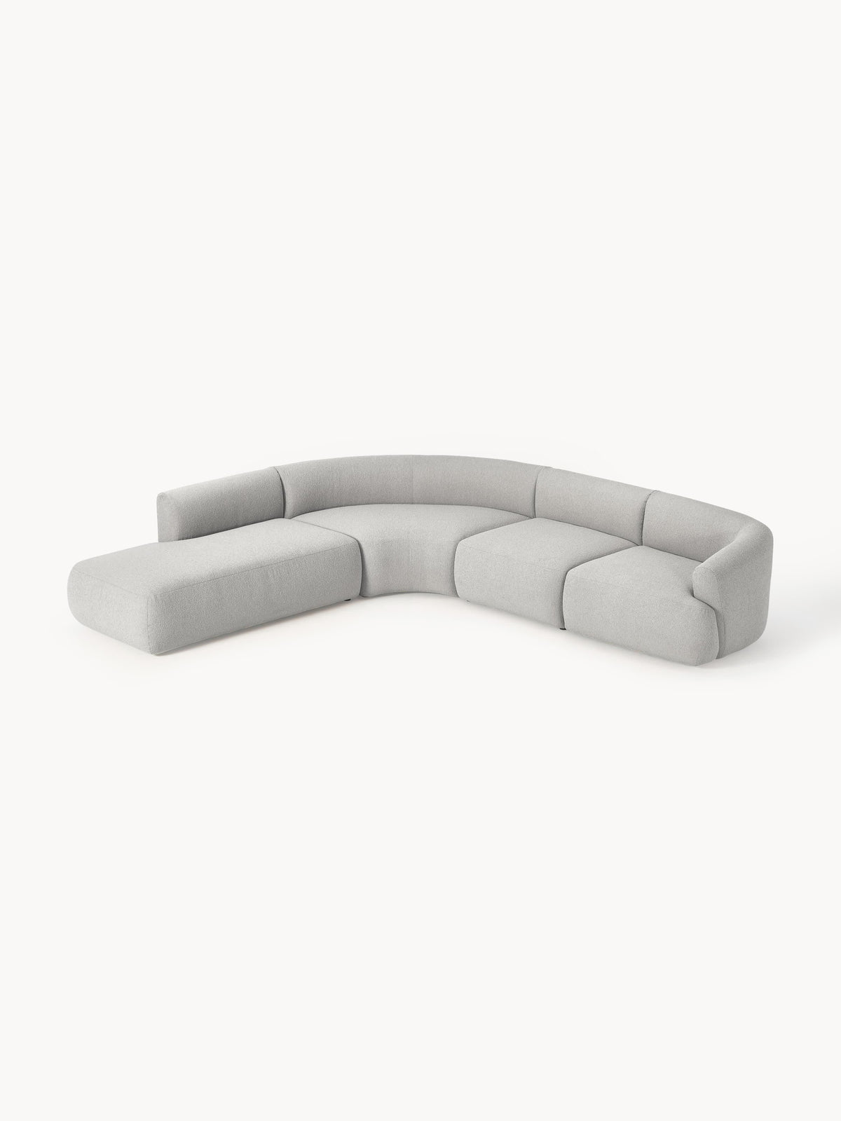 Sofia Modular Bouclé Corner Sofa (4-seater)
