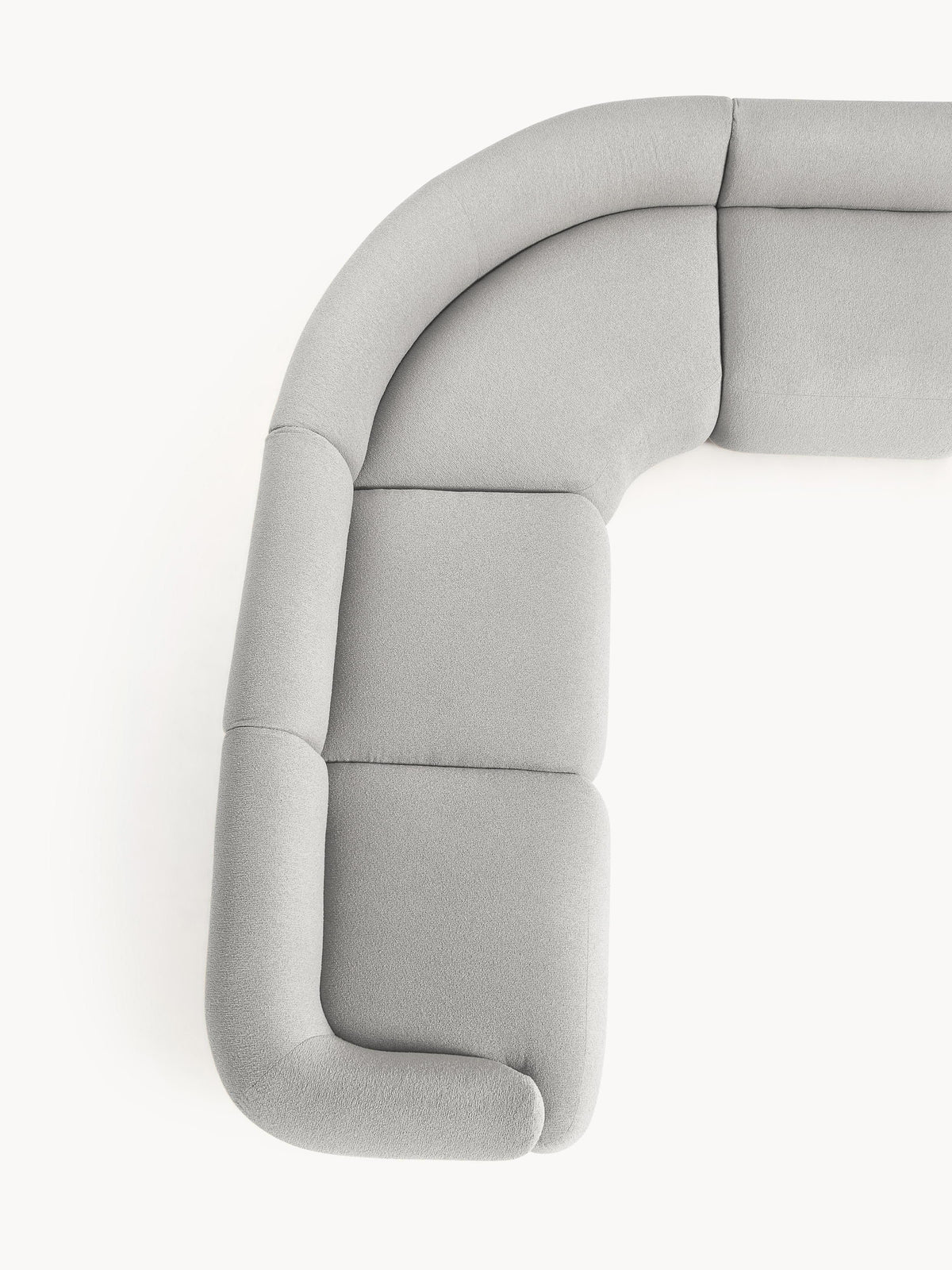 Sofia Modular Bouclé Corner Sofa (4-seater)