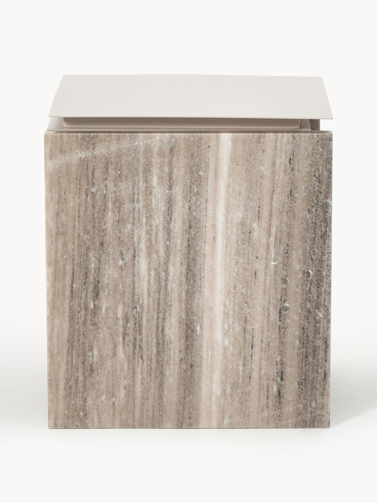 Bruce Marble and Metal Bedside Table