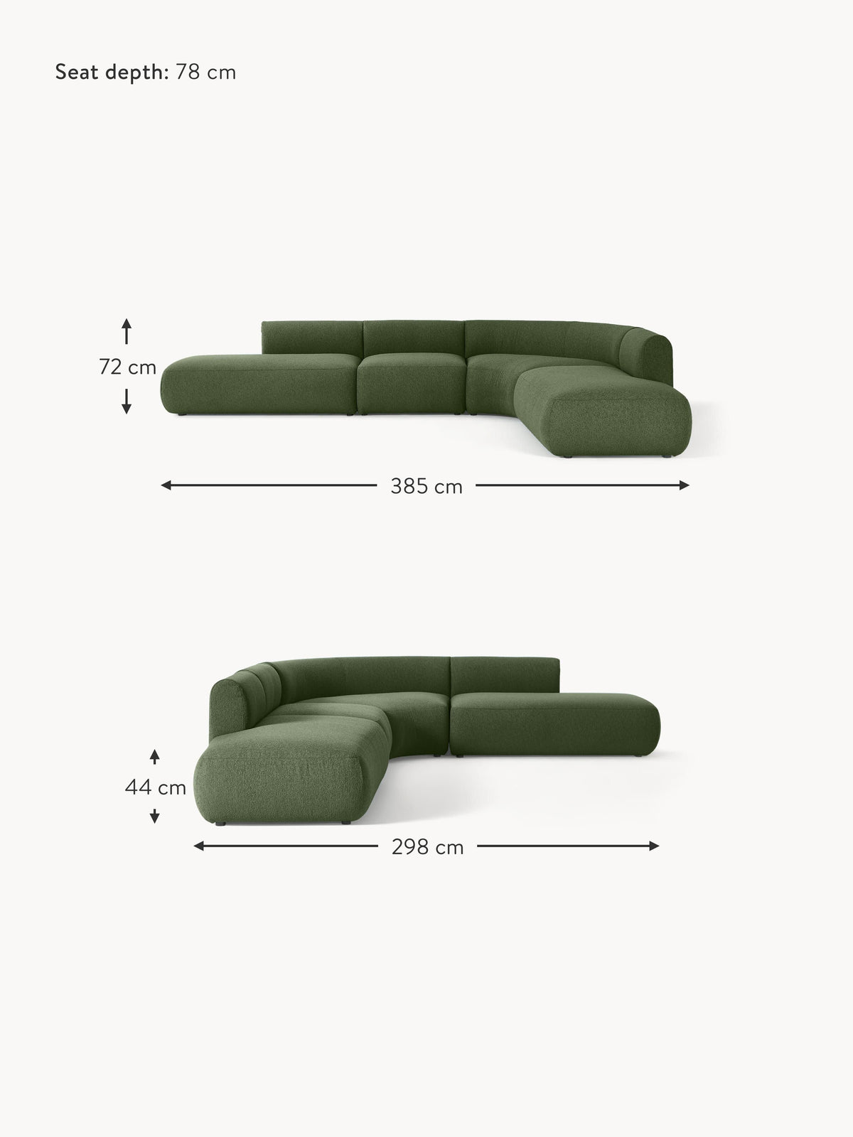 Sofia XL Modular Bouclé Corner Sofa