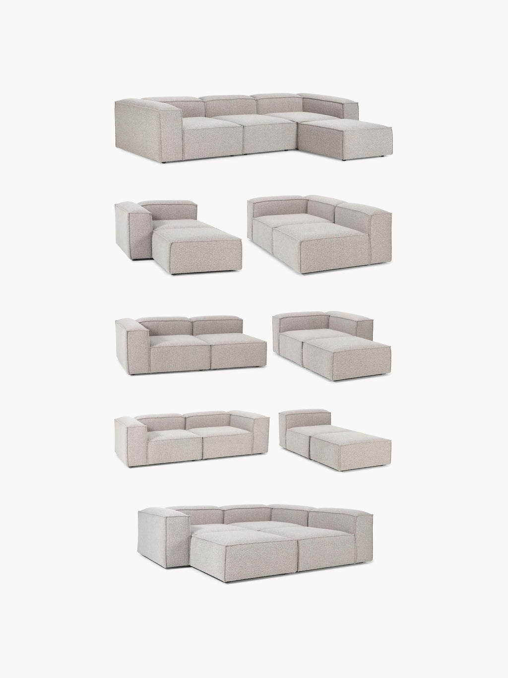 Lennon Bouclé Ottoman