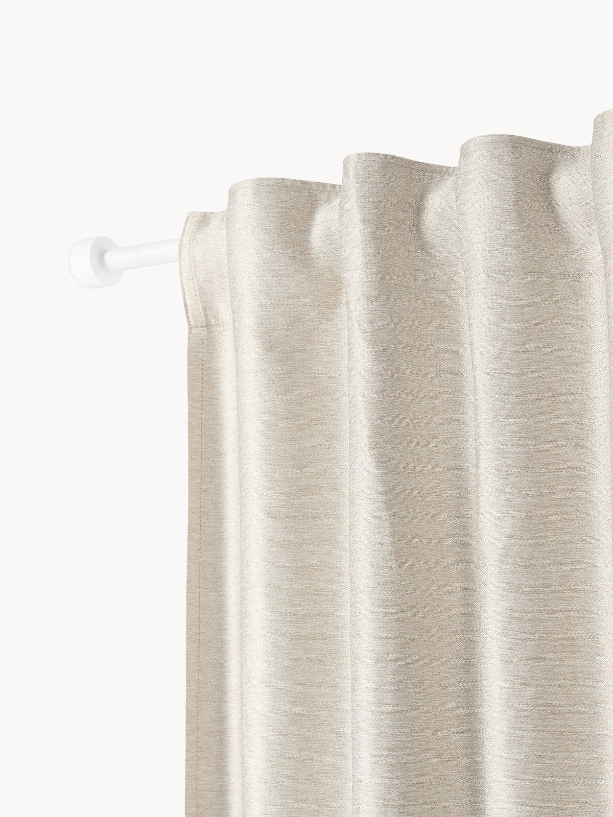 Asher Blackout Multi-Band Curtains, Set of 2, W 140 cm