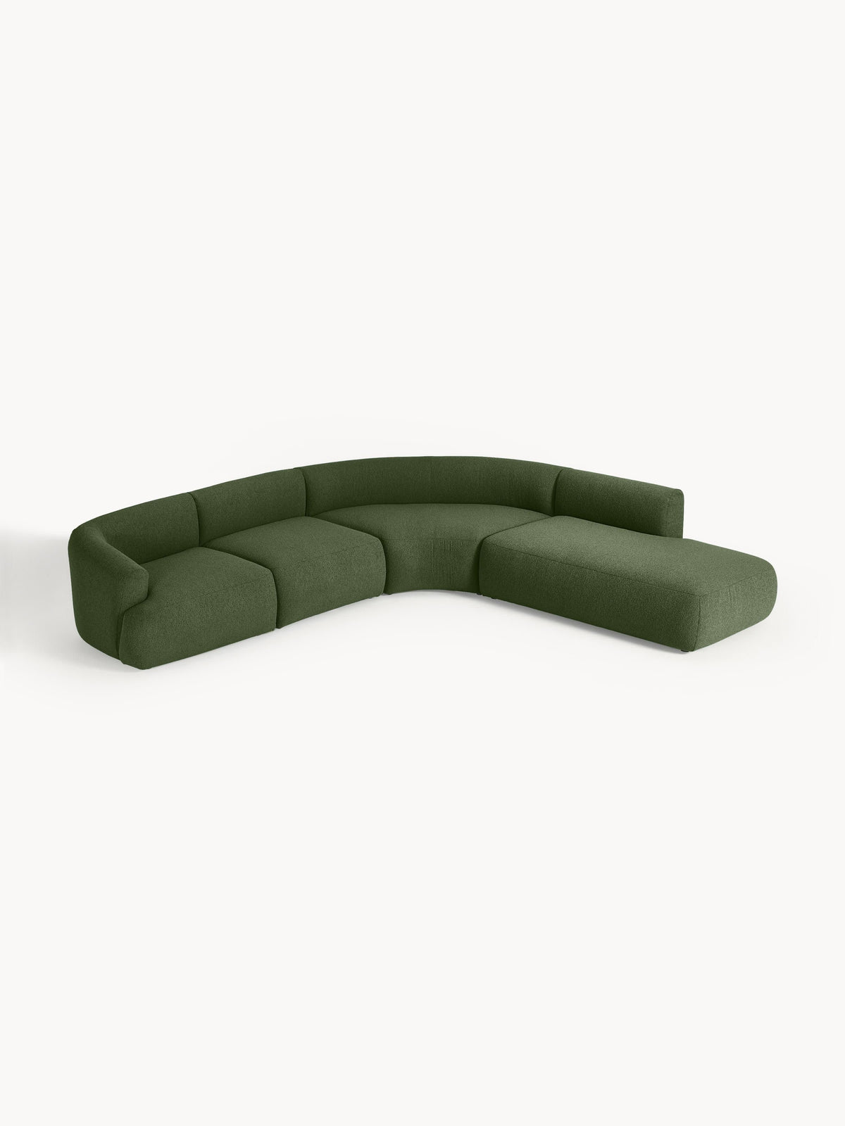 Sofia Modular Bouclé Corner Sofa (4-seater)