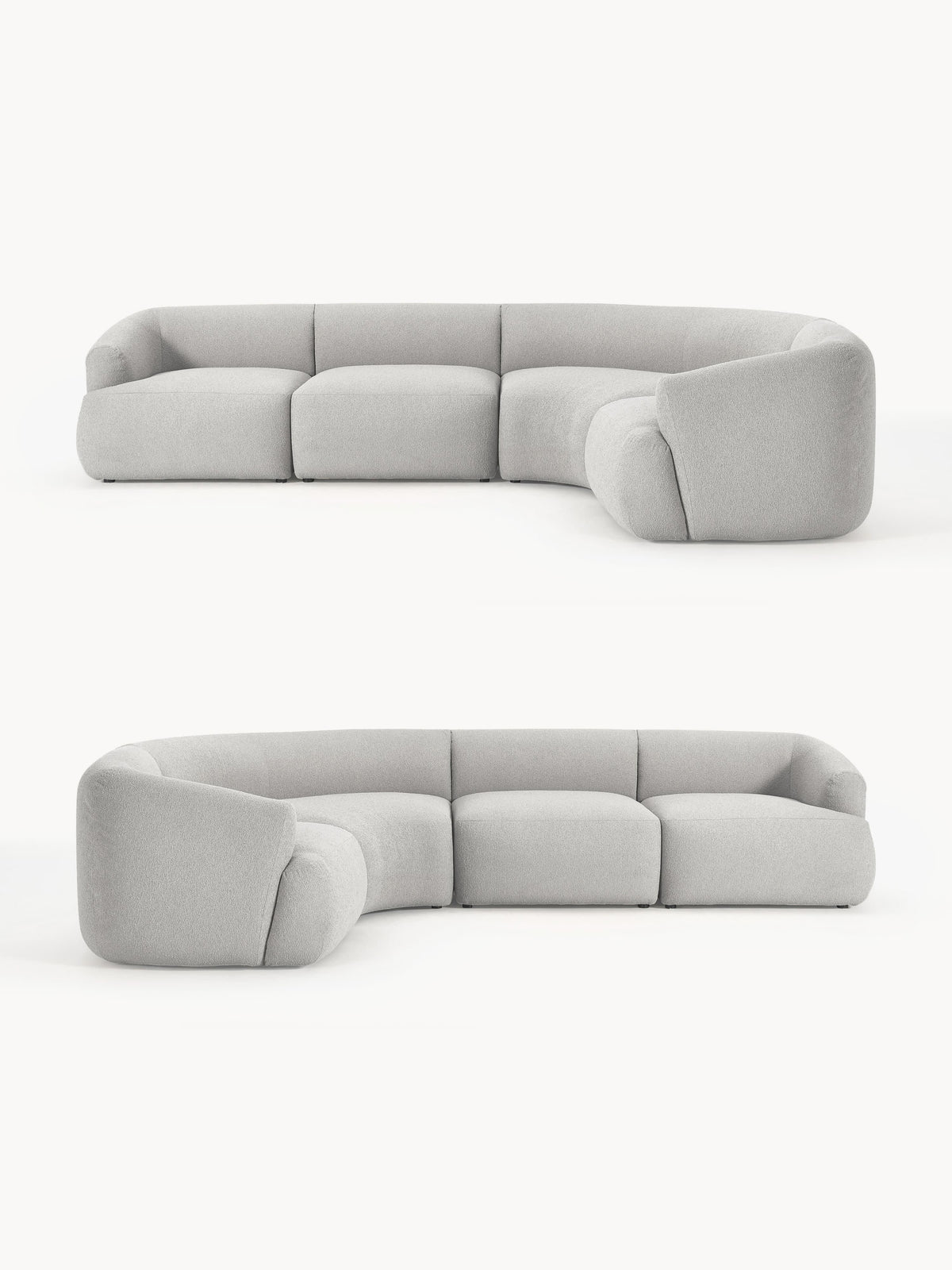 Sofia Modular Bouclé Corner Sofa (4-seater)