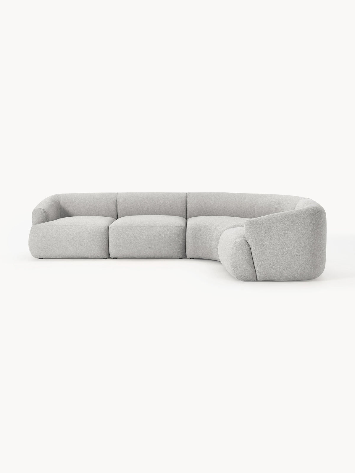 Sofia Modular Bouclé Corner Sofa (4-seater)