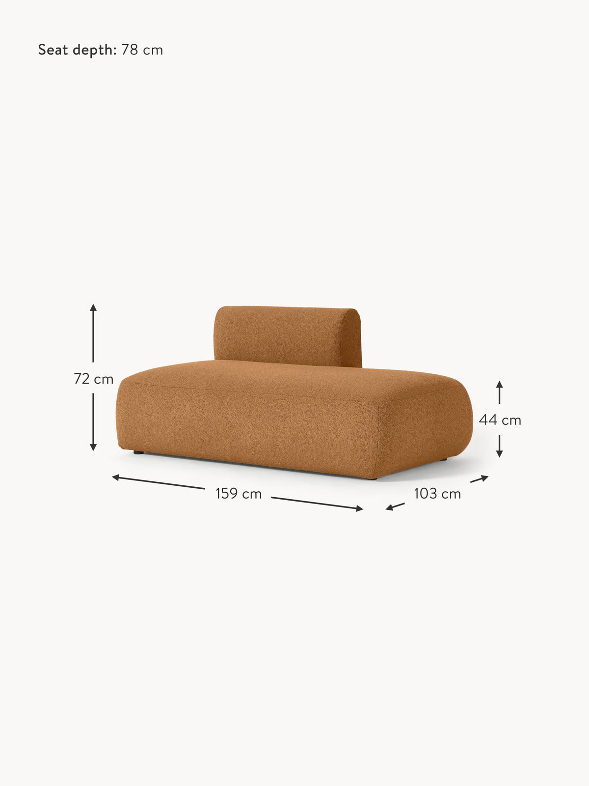 Sofia Bouclé Chaise Module