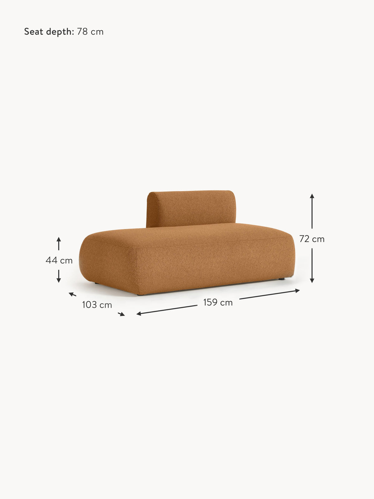 Sofia Bouclé Chaise Module