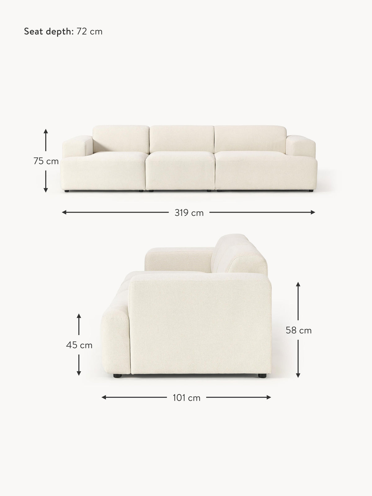 Melva Sofa (4-seater)