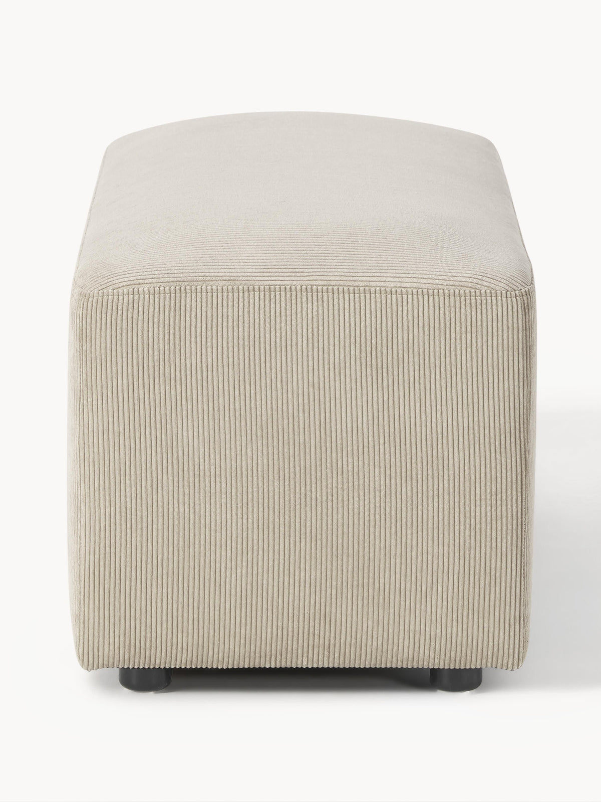 Melva Corduroy Ottoman, W 99 x D 42 cm