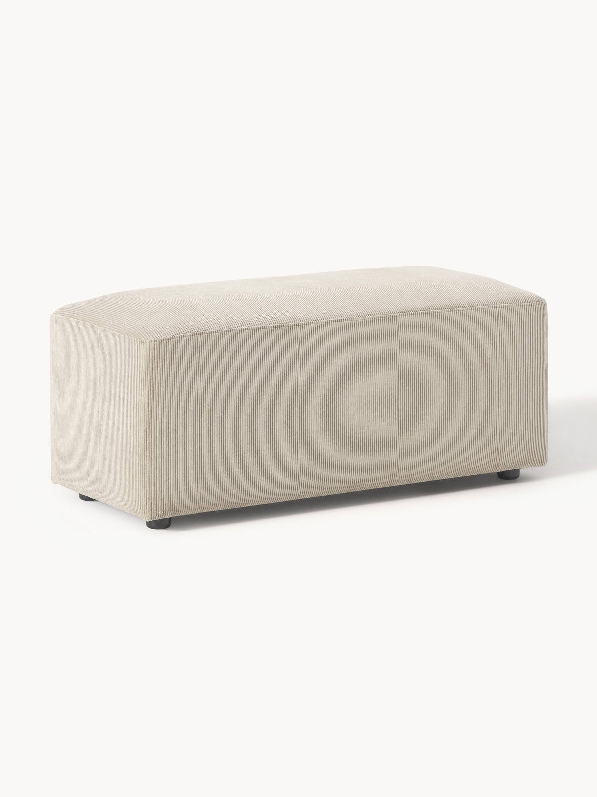 Gallery image 1 - Corduroy Ottoman Melva, W 99 x D 42 cm