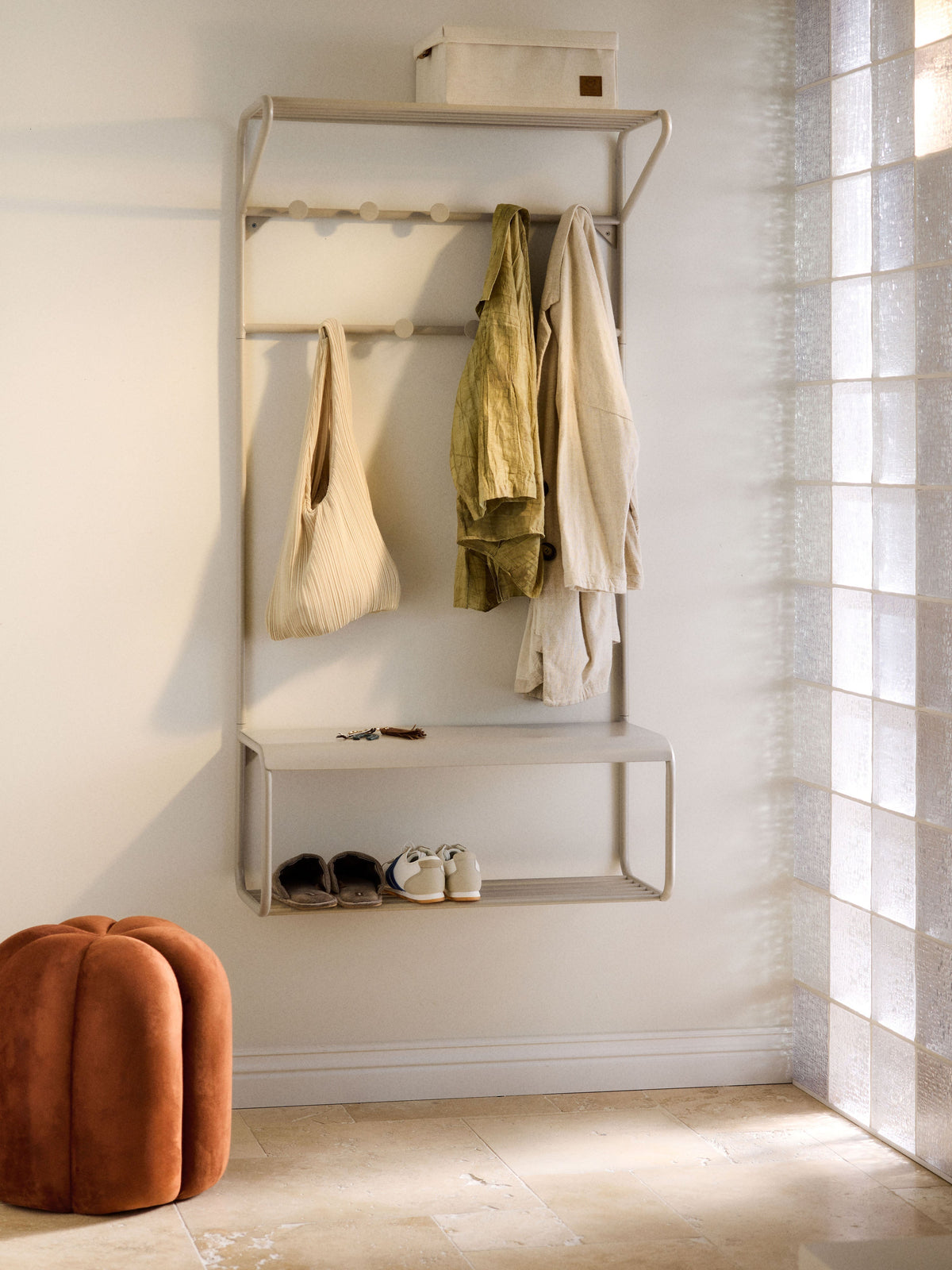 Nash Metal Wall-mounted Coat Rack