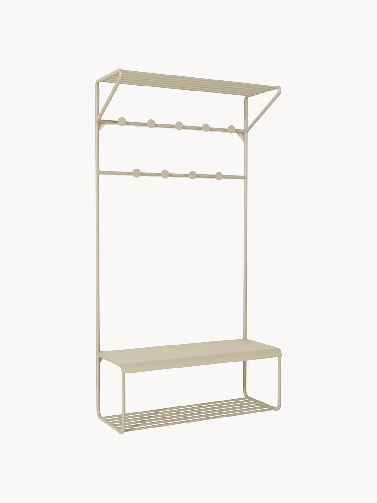 Gallery image 1 - Metal Wall-mounted Coat Rack Nash