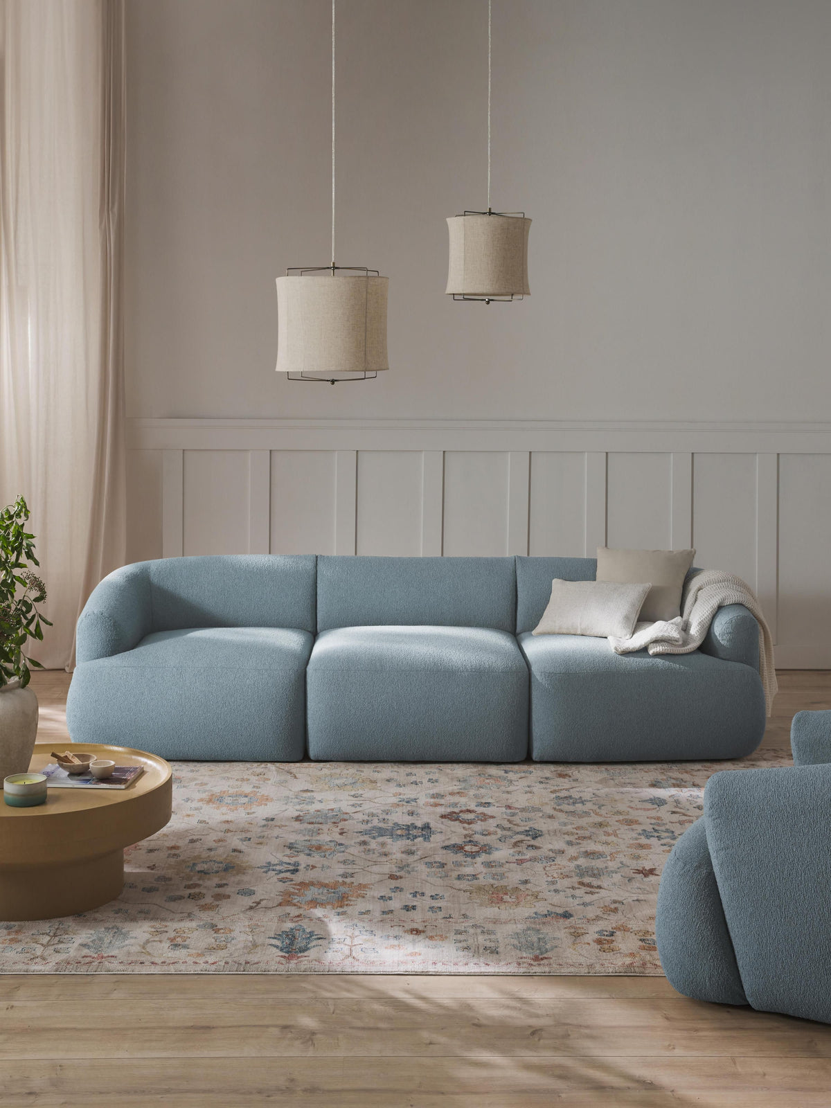 Sofia Modular Bouclé Sofa (4-seater)