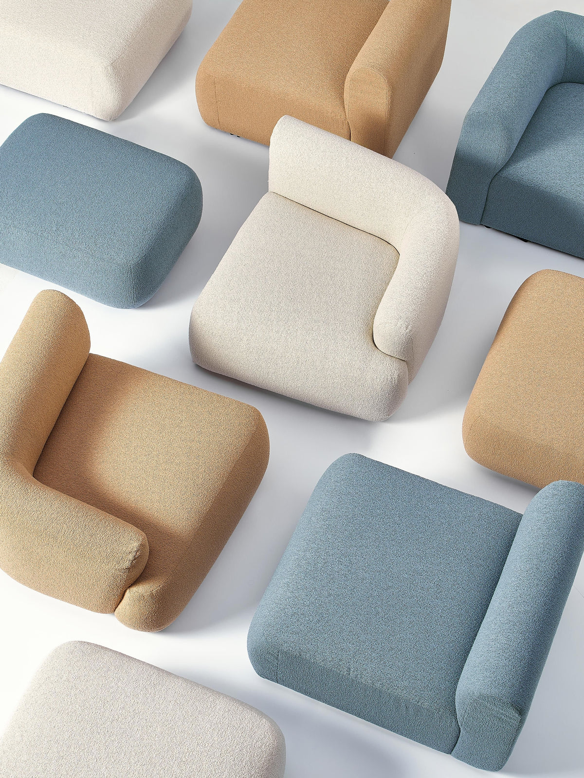 Sofia Modular Bouclé Sofa (4-seater)