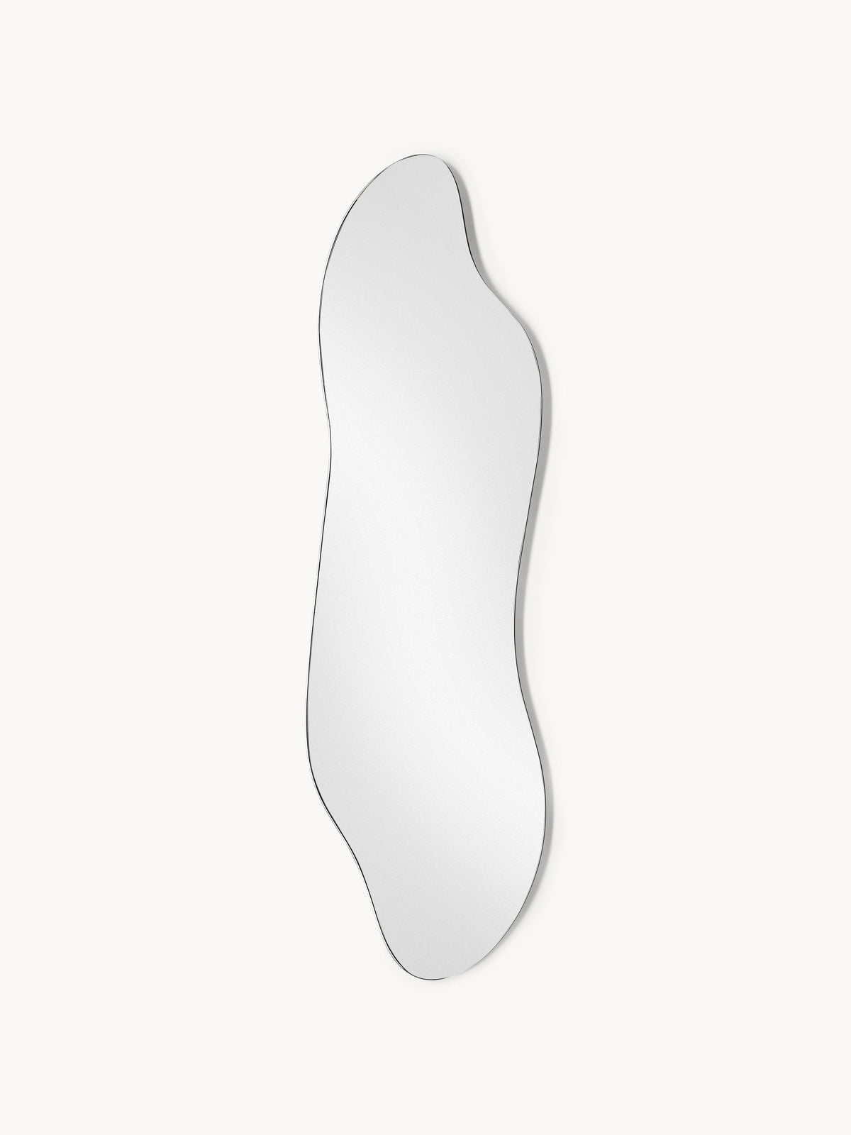 Lia Frameless Full-Length Wall Mirror in an Organic Shape