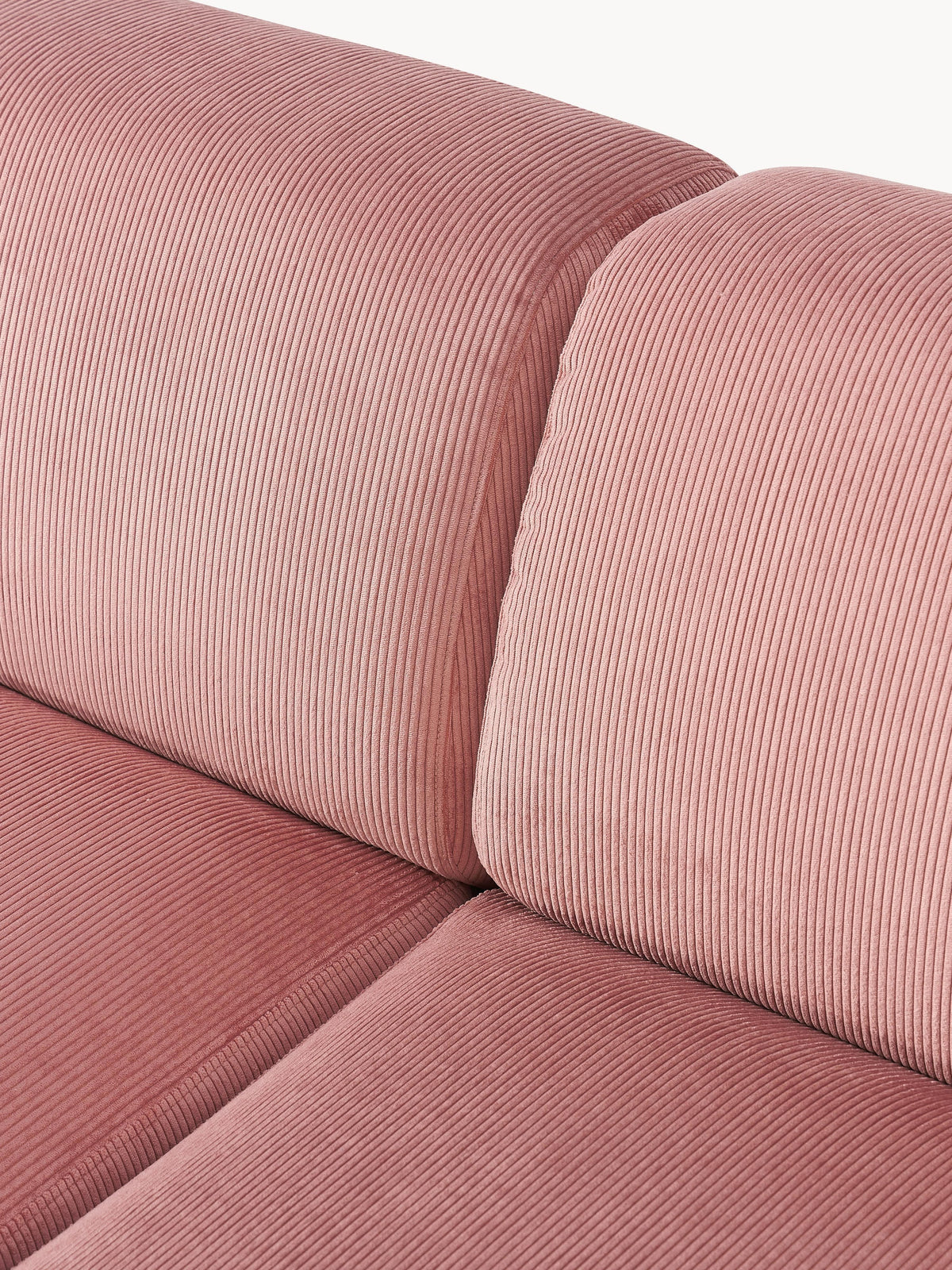 Melva Large Corduroy Corner Sofa (4-seater)