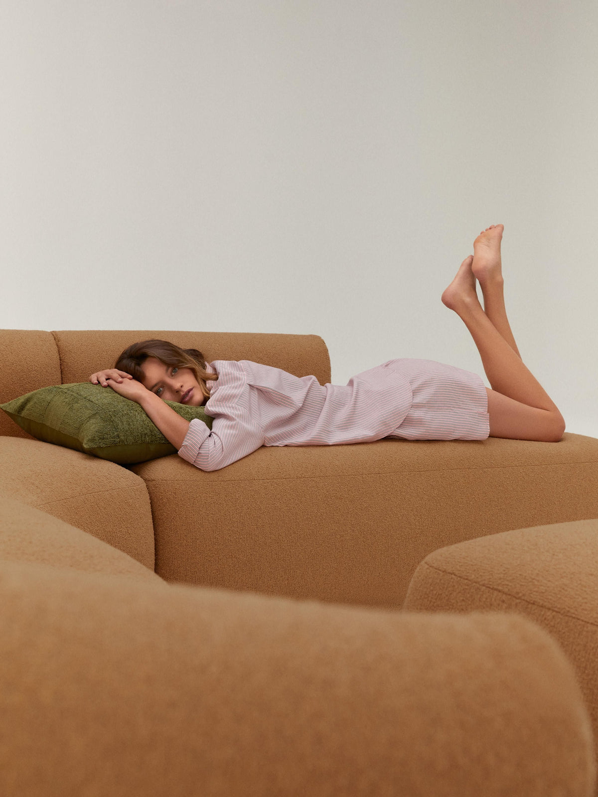 Sofia Modular Bouclé Corner Sofa (4-seater)