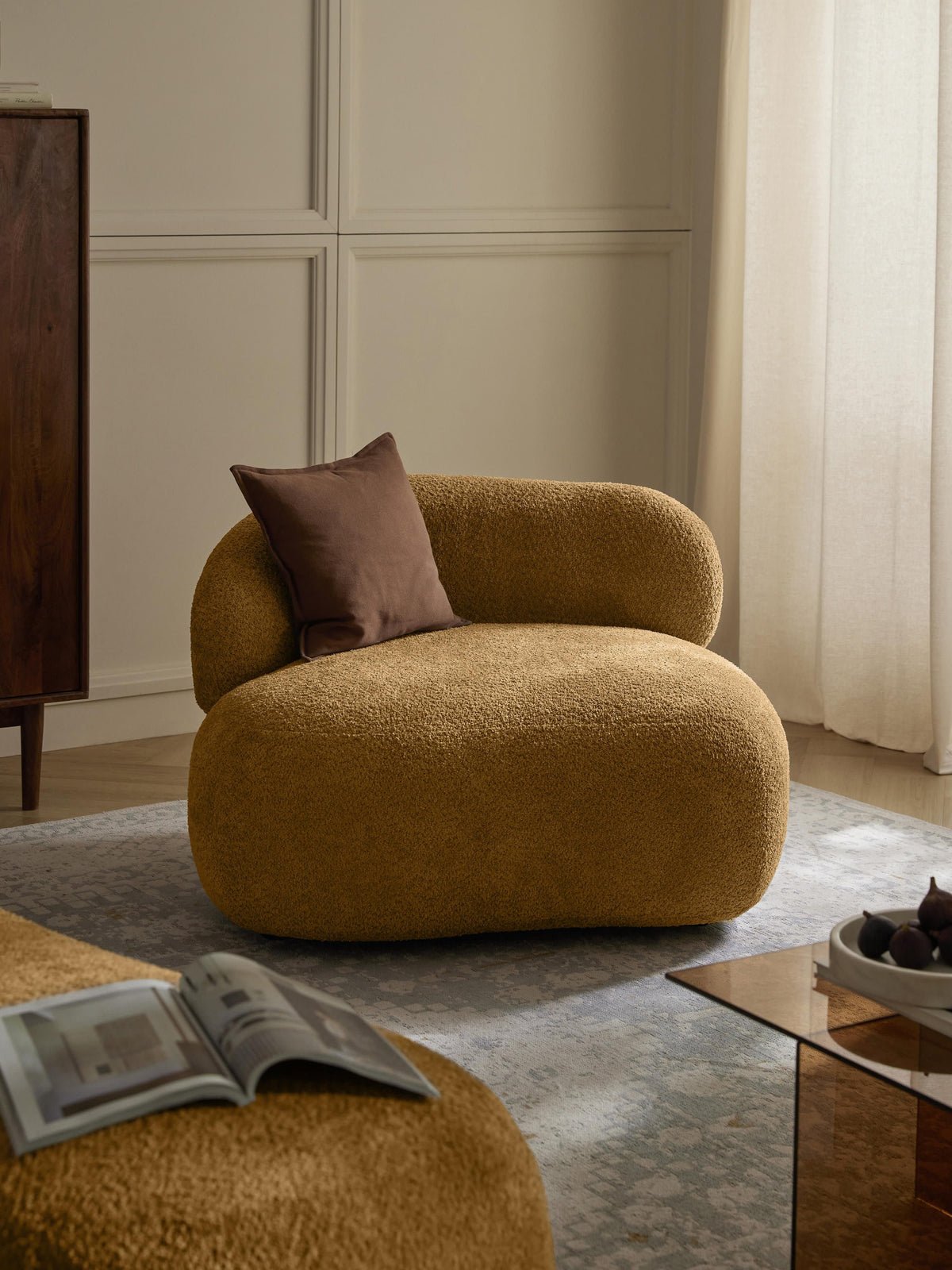 Alba Teddy Bouclé Lounge Chair