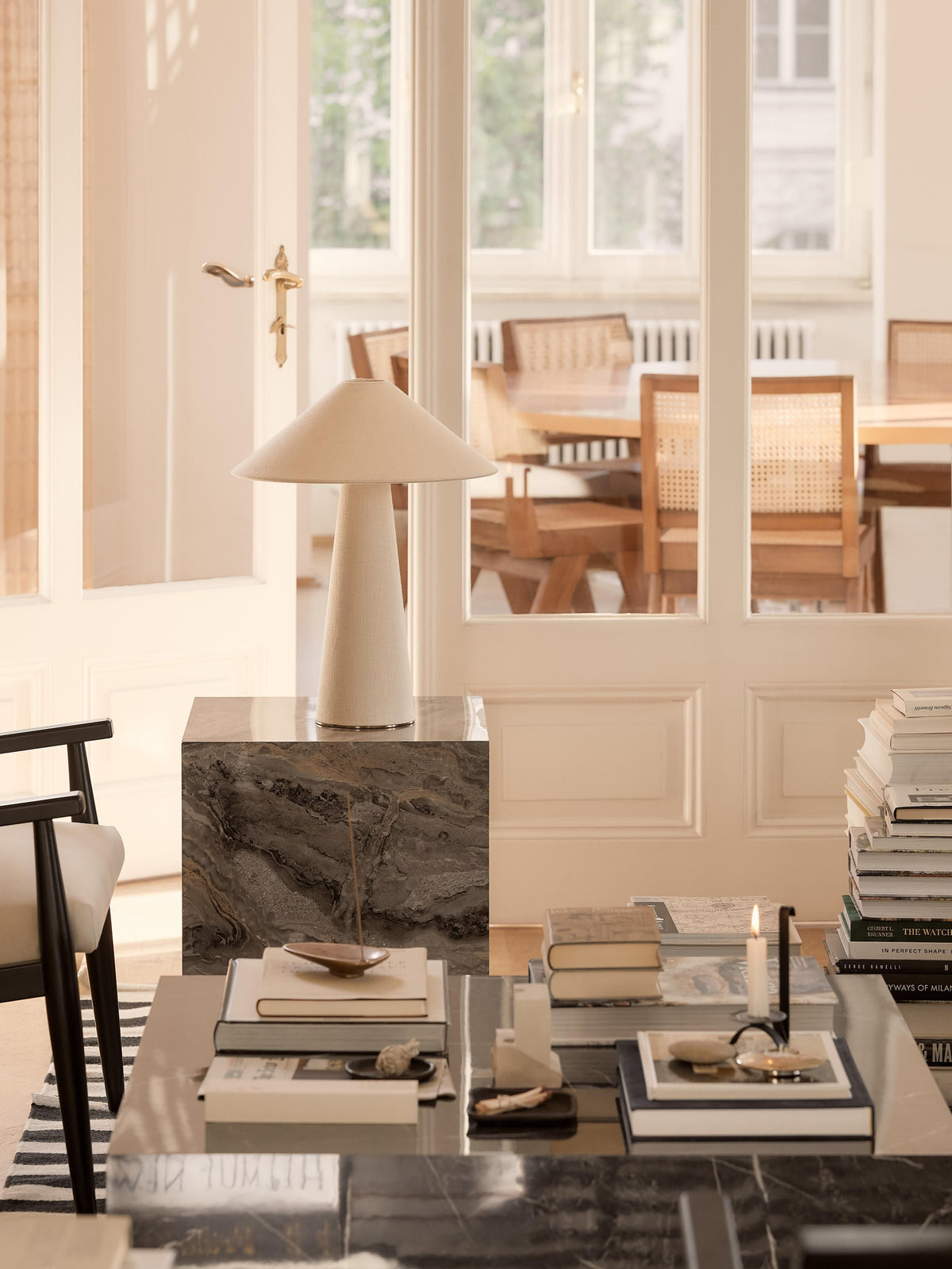 Ilena Large Linen Table Lamp