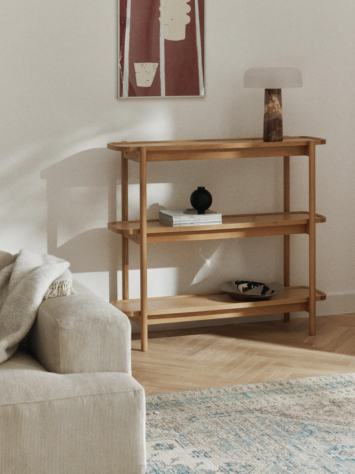 Libby Low Wooden Shelving Unit