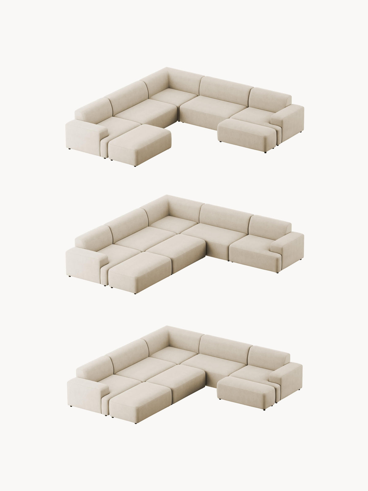 Melva Corduroy Corner Sofa (4-seater)