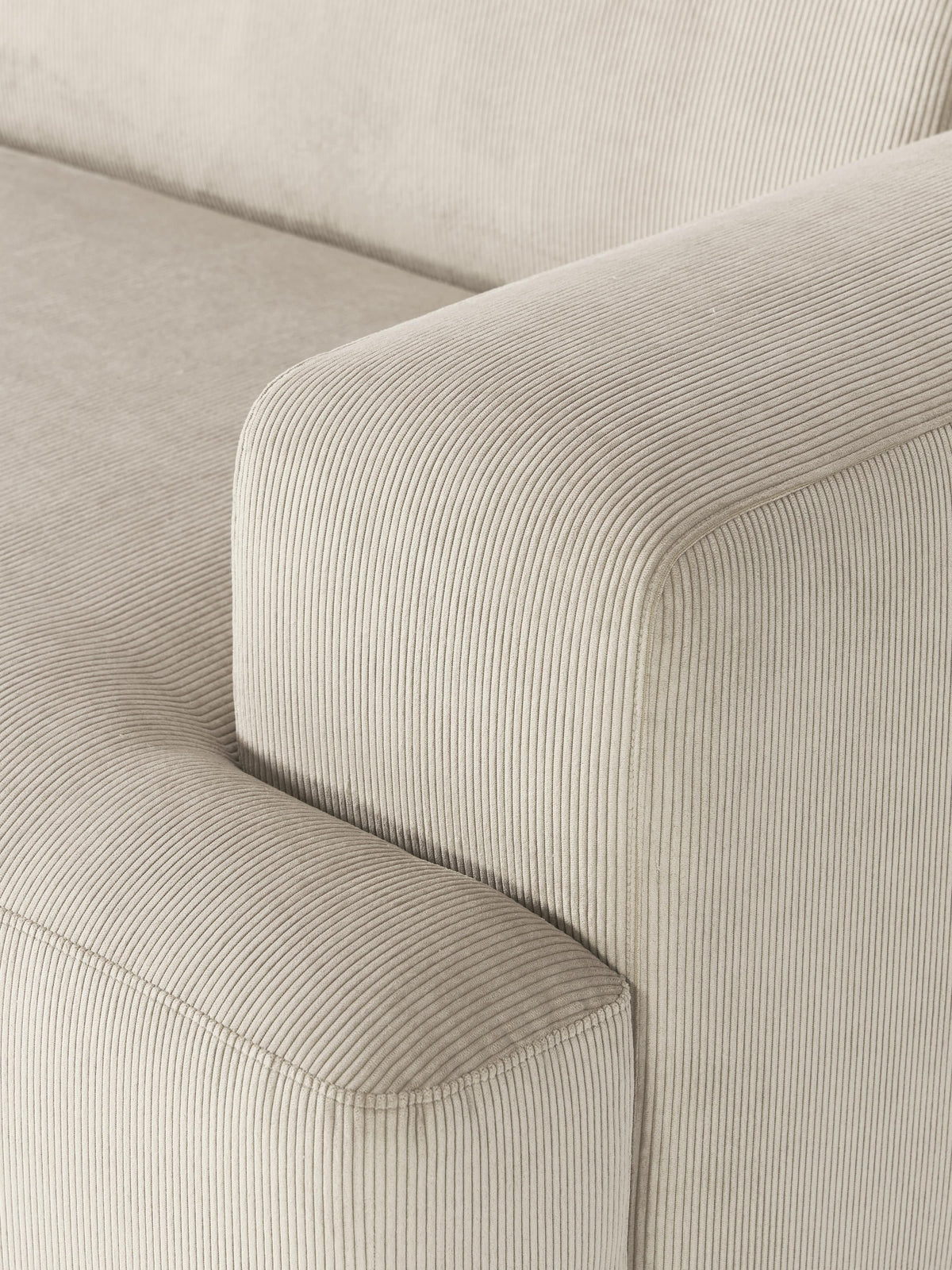Melva Corduroy Corner Sofa (4-seater)