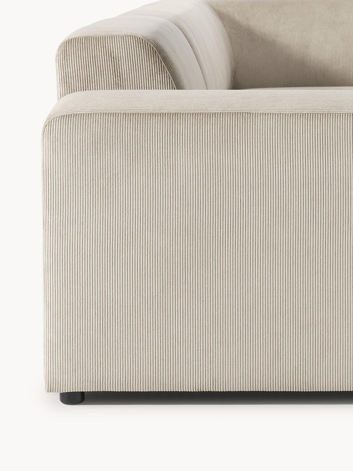 Melva Corduroy Corner Sofa (4-seater)