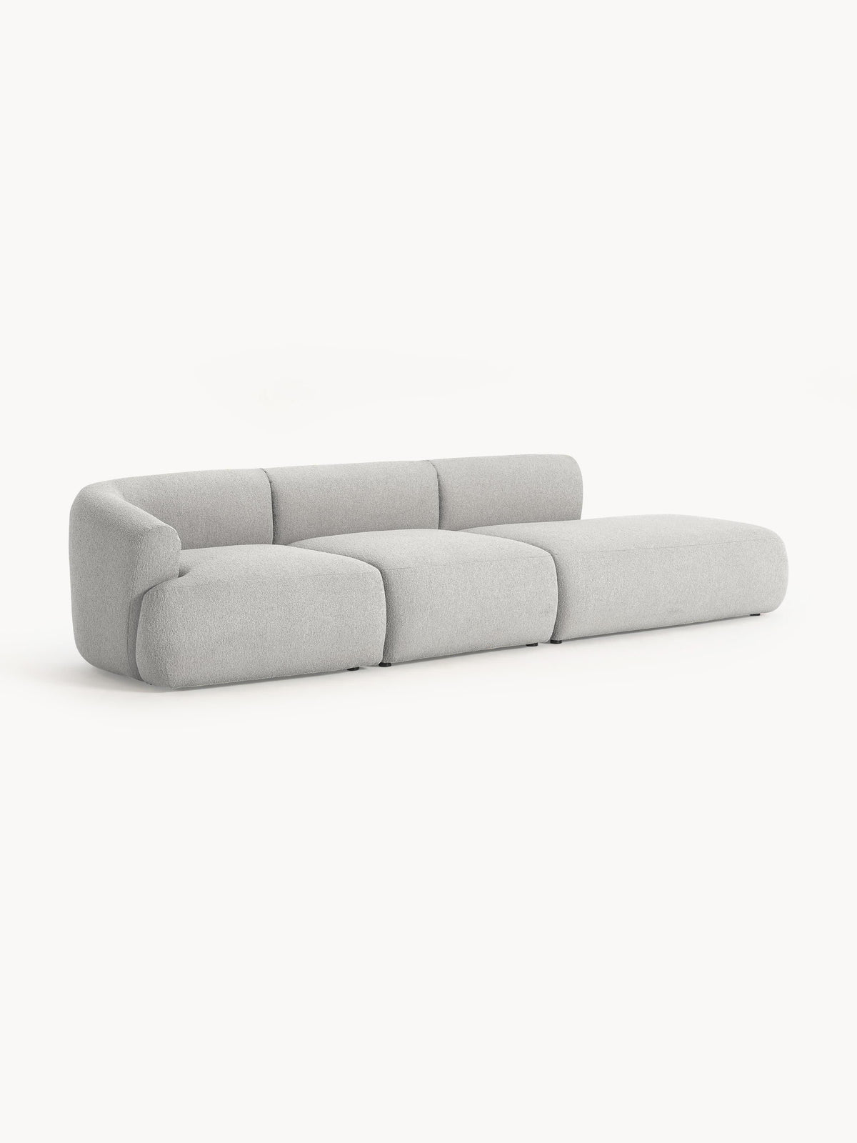 Sofia Modular Bouclé Chaise (4-seater)