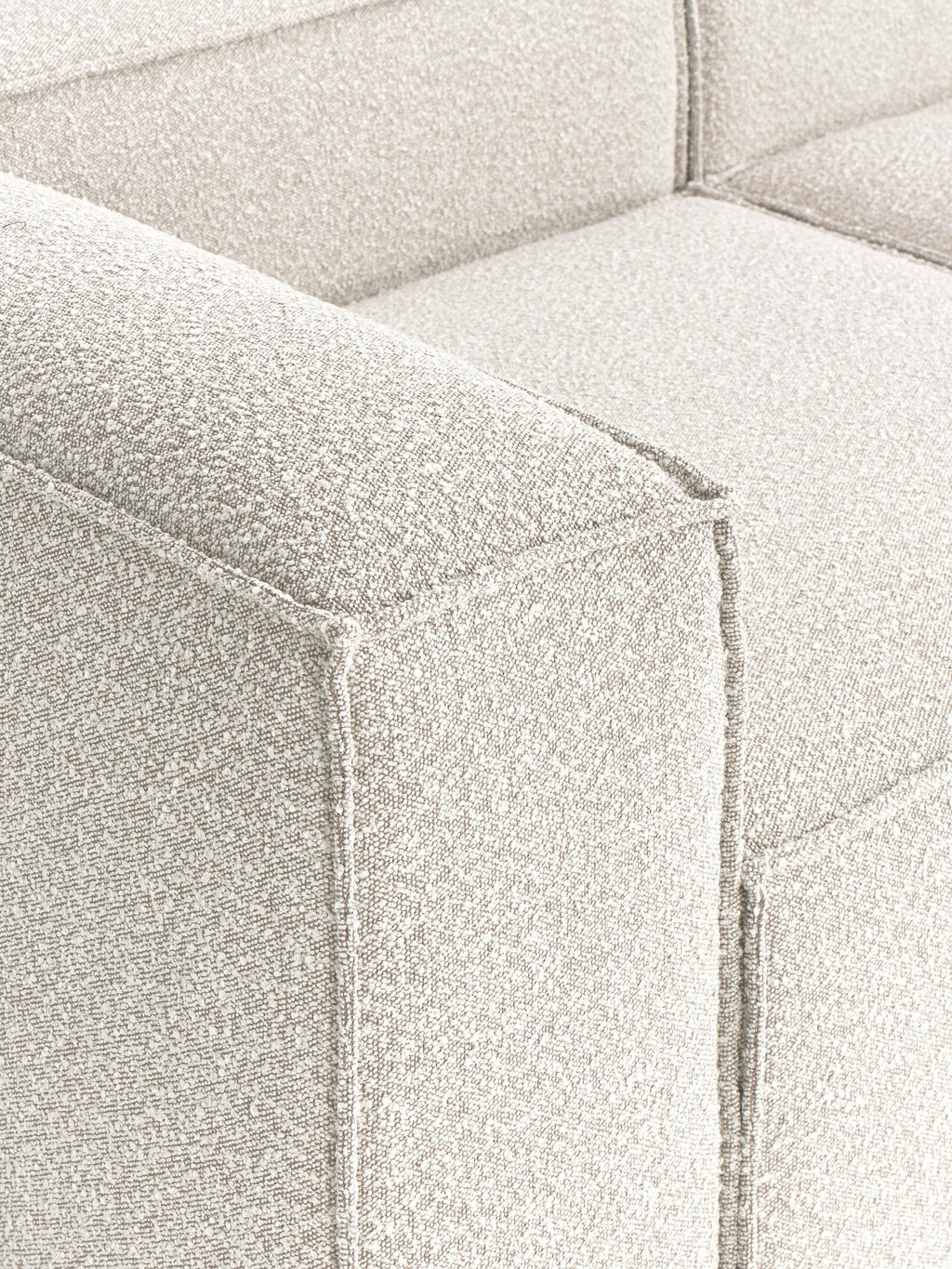Lennon Bouclé Modular Corner Sofa (3-seater)